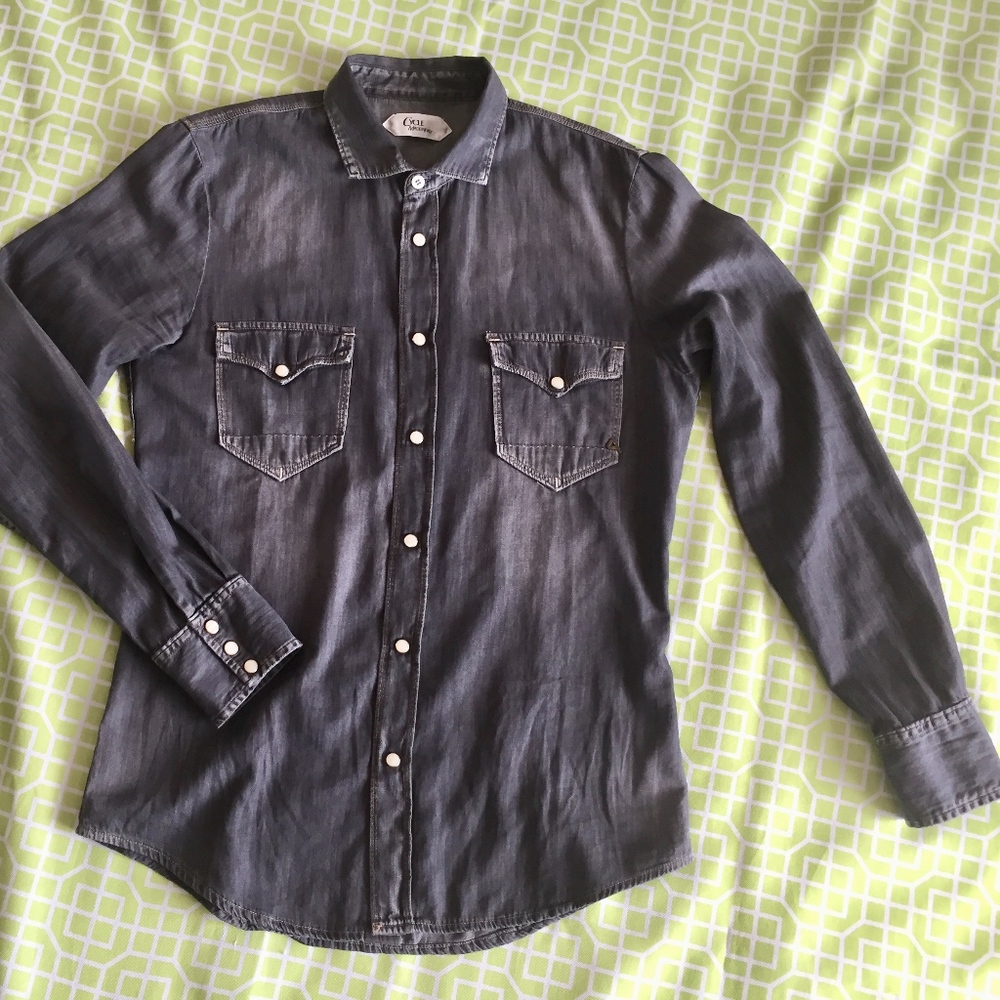 CYCLE NEW WITHOUT TAGS DENIM SHIRT M/ITALY M